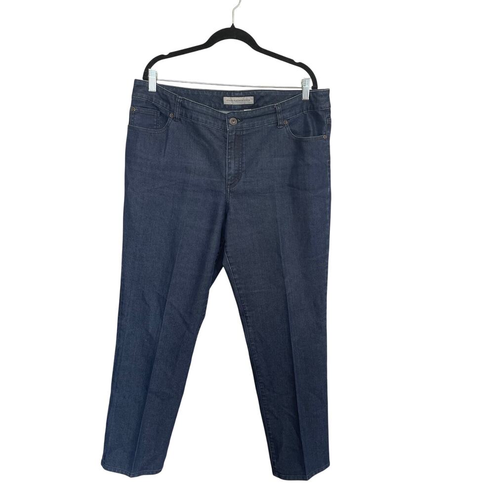 Chico's Women's Platinum Denim Ultimate Fit Slim Leg Jeans Blue Size 3 SHORT